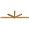 Ekena Millwork Kennewick Rough Sawn Timber Gable Bracket, Western Red Cedar, 108"W x 36"H x 4"D x 4"F, 8/12 Pitch GBW108X36X0404KEN00RWR - alternate 5
